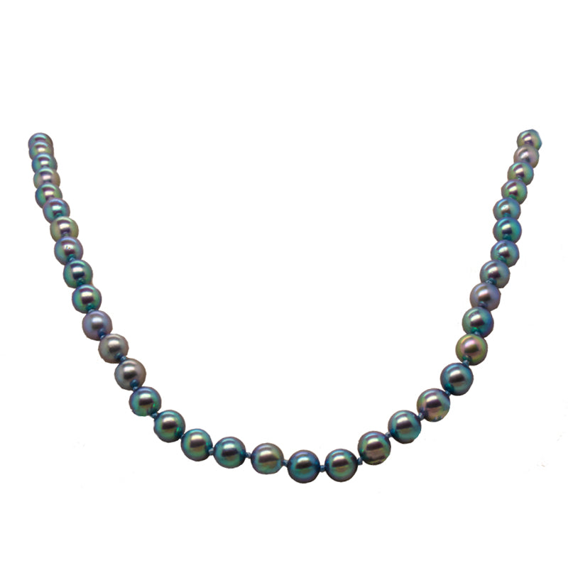 Natural Blue Pearl Necklace