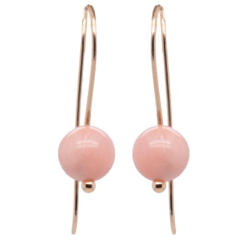 JBG Legacy Pink Opal Bead Earrings