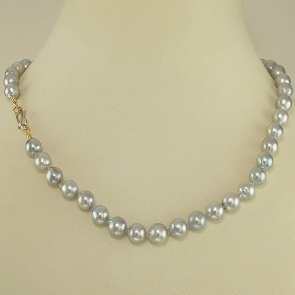 エッセンシャルコンフォート PREEK GRAY AKOYA PEARL CLASSIC NECKLACE