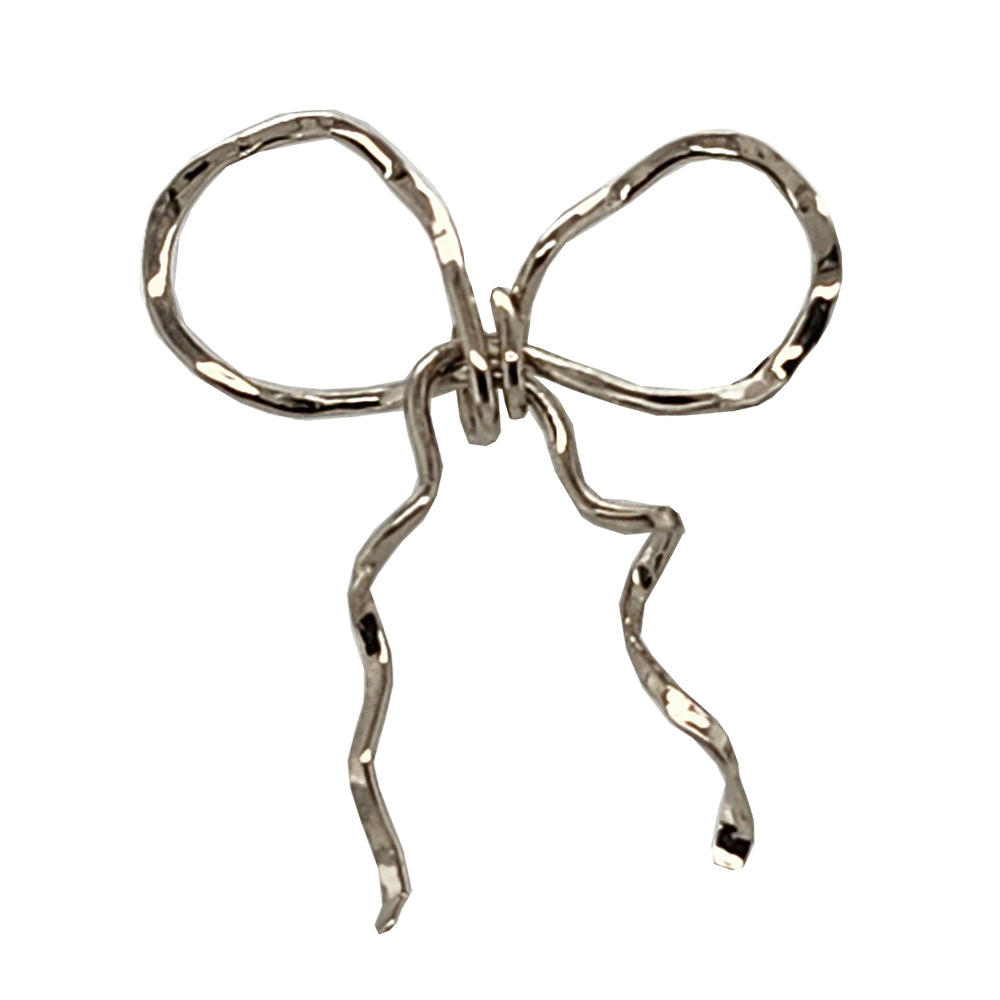 JBG Legacy 14k White Gold Bow Pendant