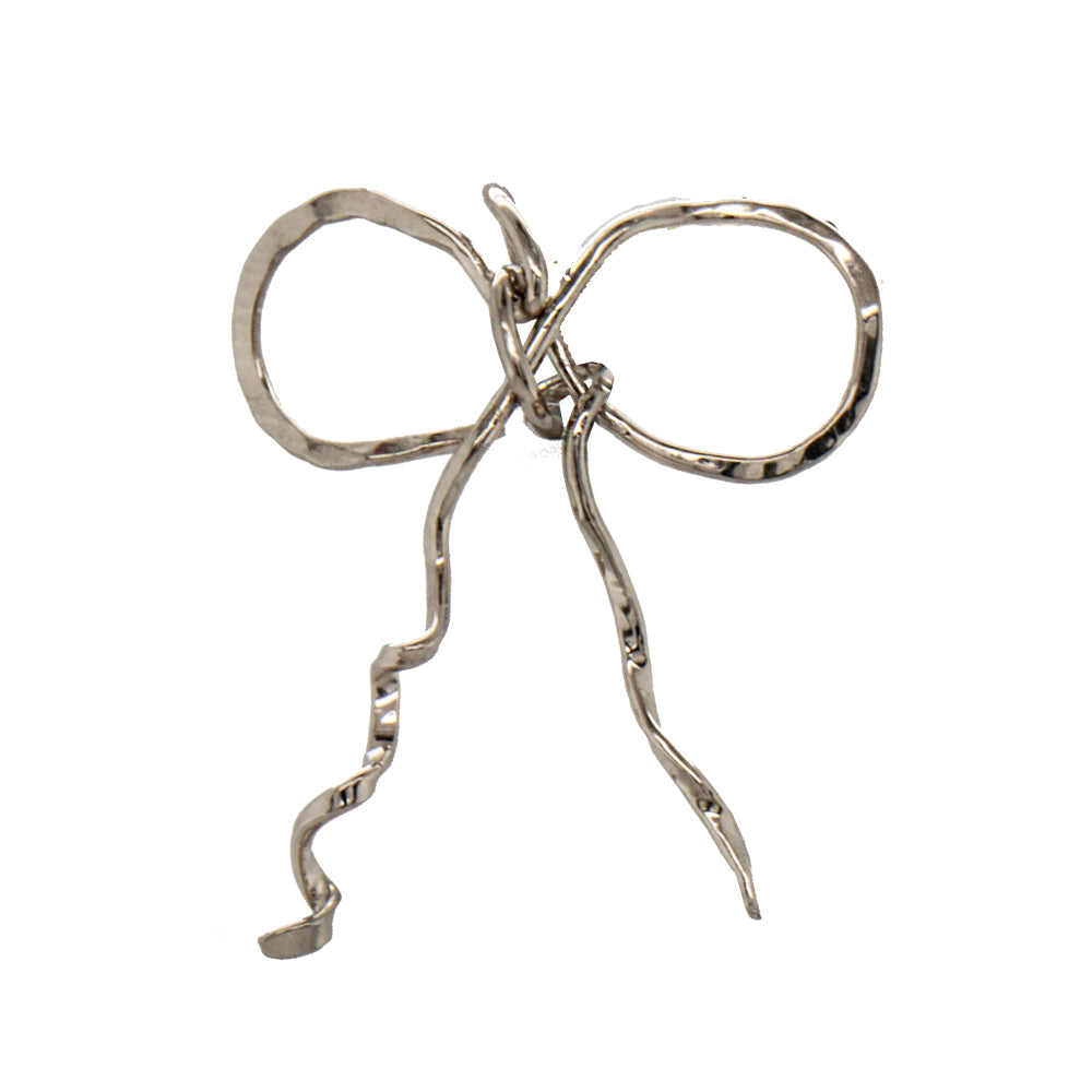 JBG Legacy 14k White Gold Bow Pendant