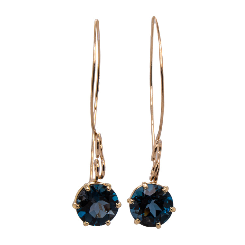 London Blue Topaz French Wire Earrings