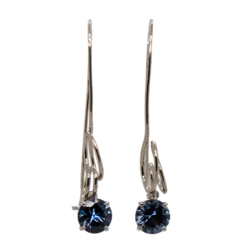 Spinel Seaweed French Wire Earrings