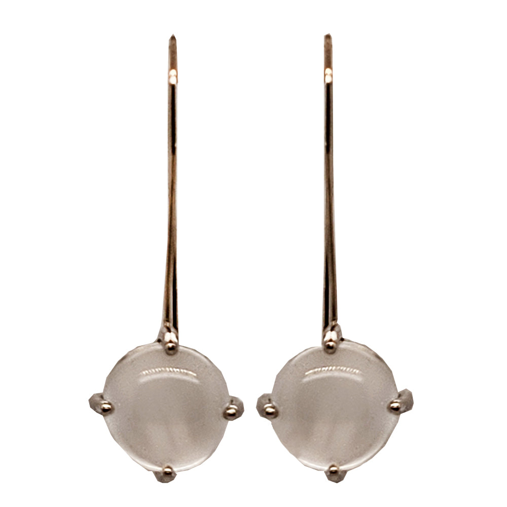 JBG Legacy Cats Eye Moonstone French Wire Earrings