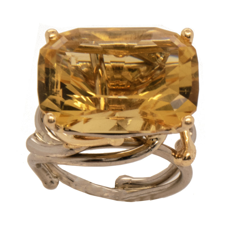 Citrine Seaweed Ring - Gail Kowalski Owned Ring