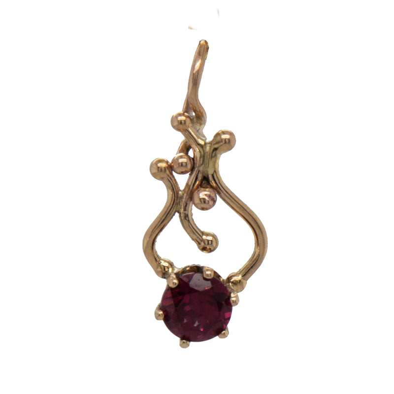 JBG Legacy Garnet Delicate Seaweed Pendant