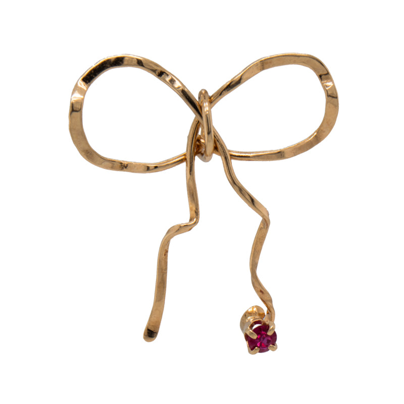 JBG Ruby Bow Pendant
