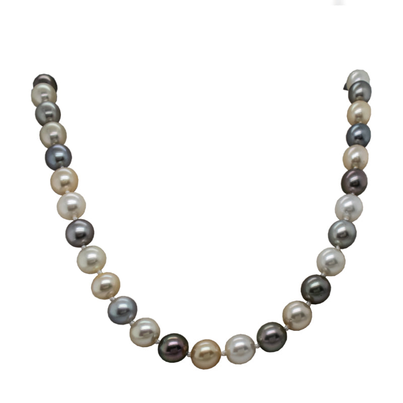 Multi Color Tahitian Pearl Necklace