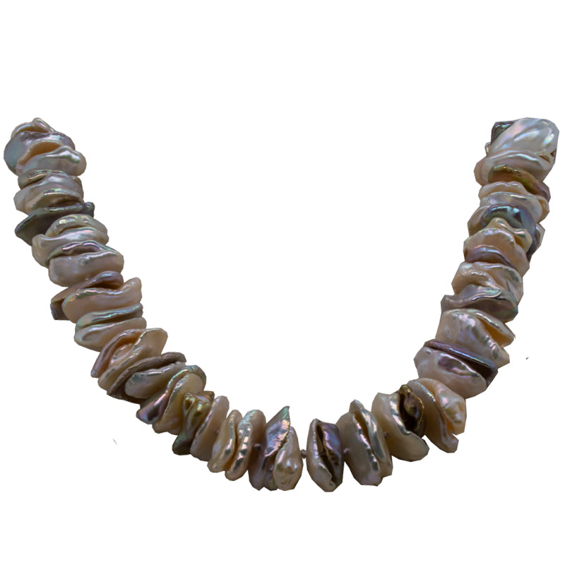 Puka Pearl Necklace