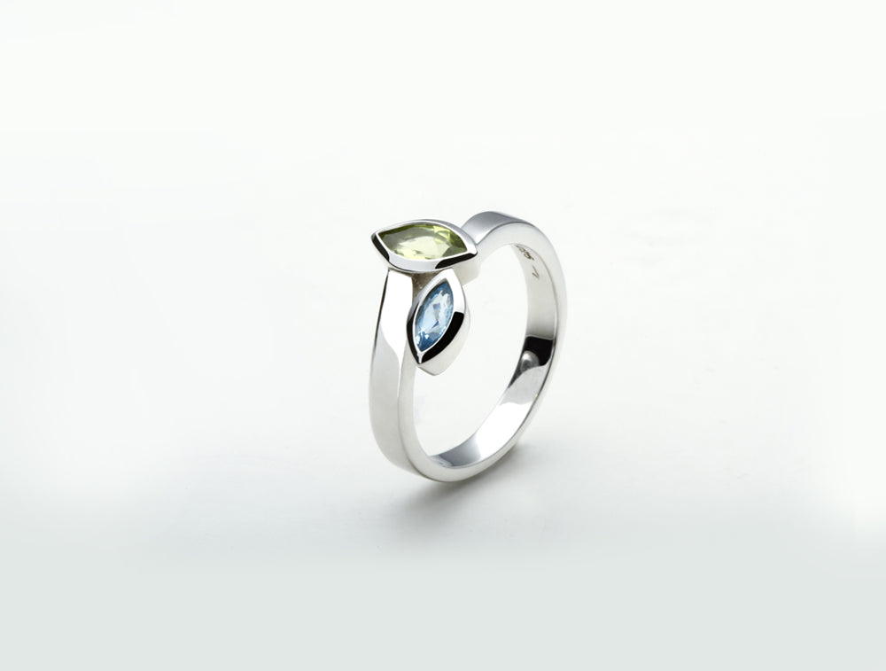 R3908 Marquise Gemstone Ring