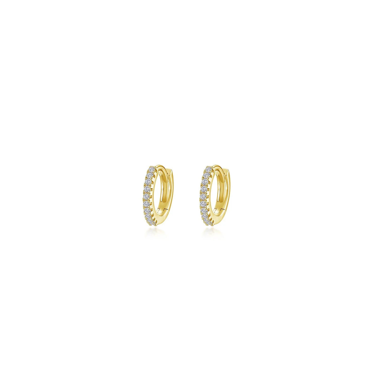 10mm Huggie Hoop Earrings - TR Gold