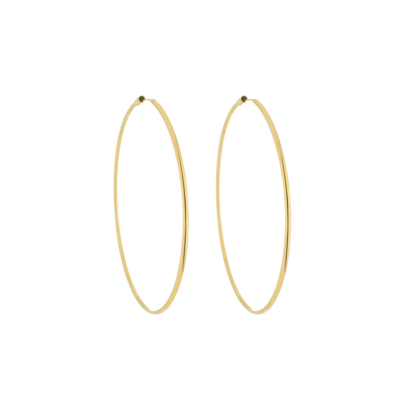 Jewelry By Gail - Sai Brazil - SE731SM 18k Gold Plated Endless Hoops - Front View