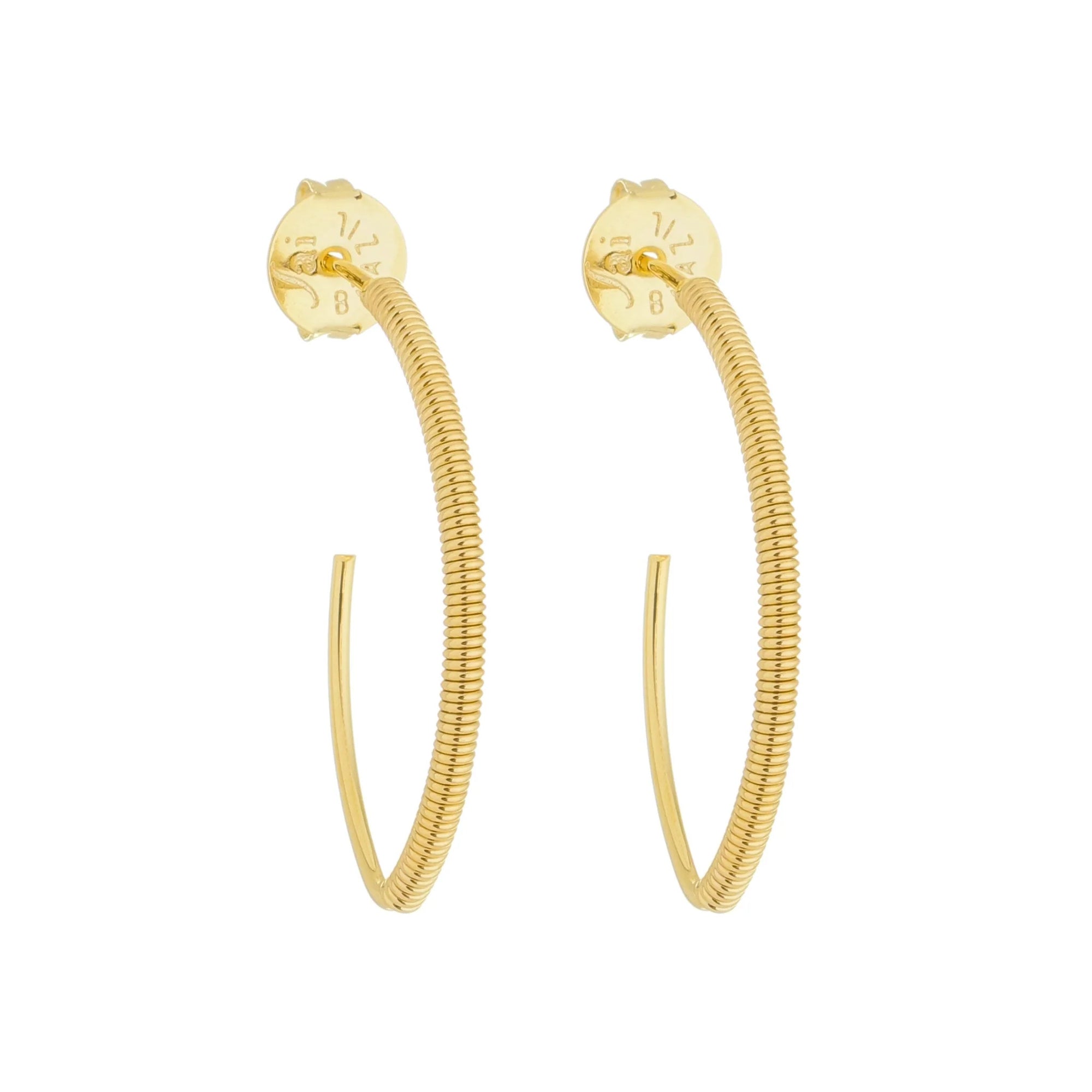 Jewelry By Gail - Sai Brazil - SE734SM 18K Gold Plated Earrings - Front View