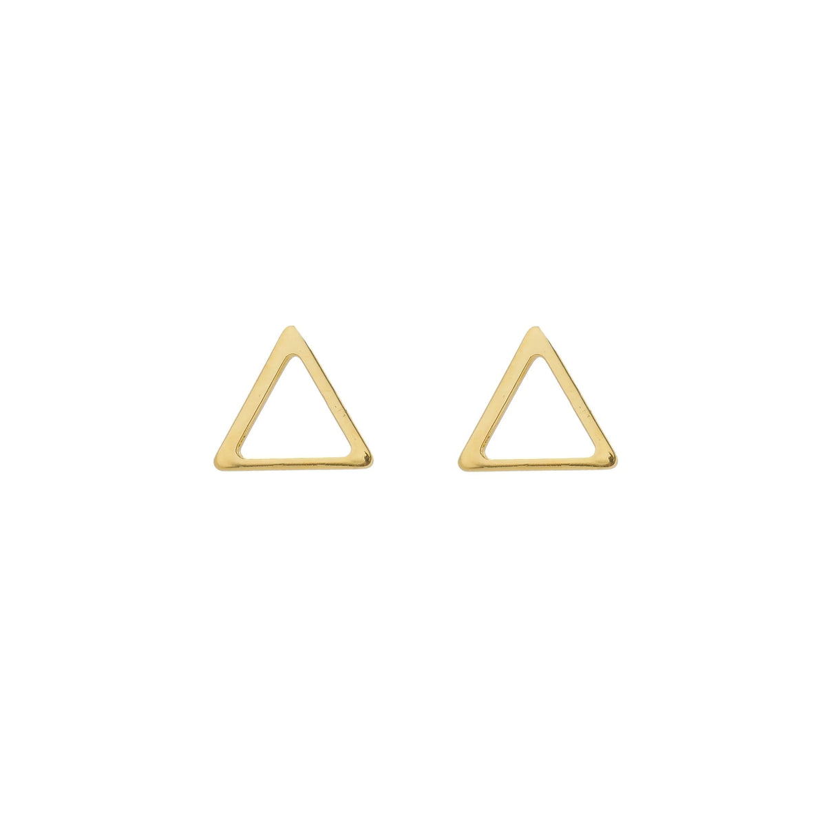 Jewelry By Gail - Sai Brazil - SE797A Triangle Stud Earrings - Front View