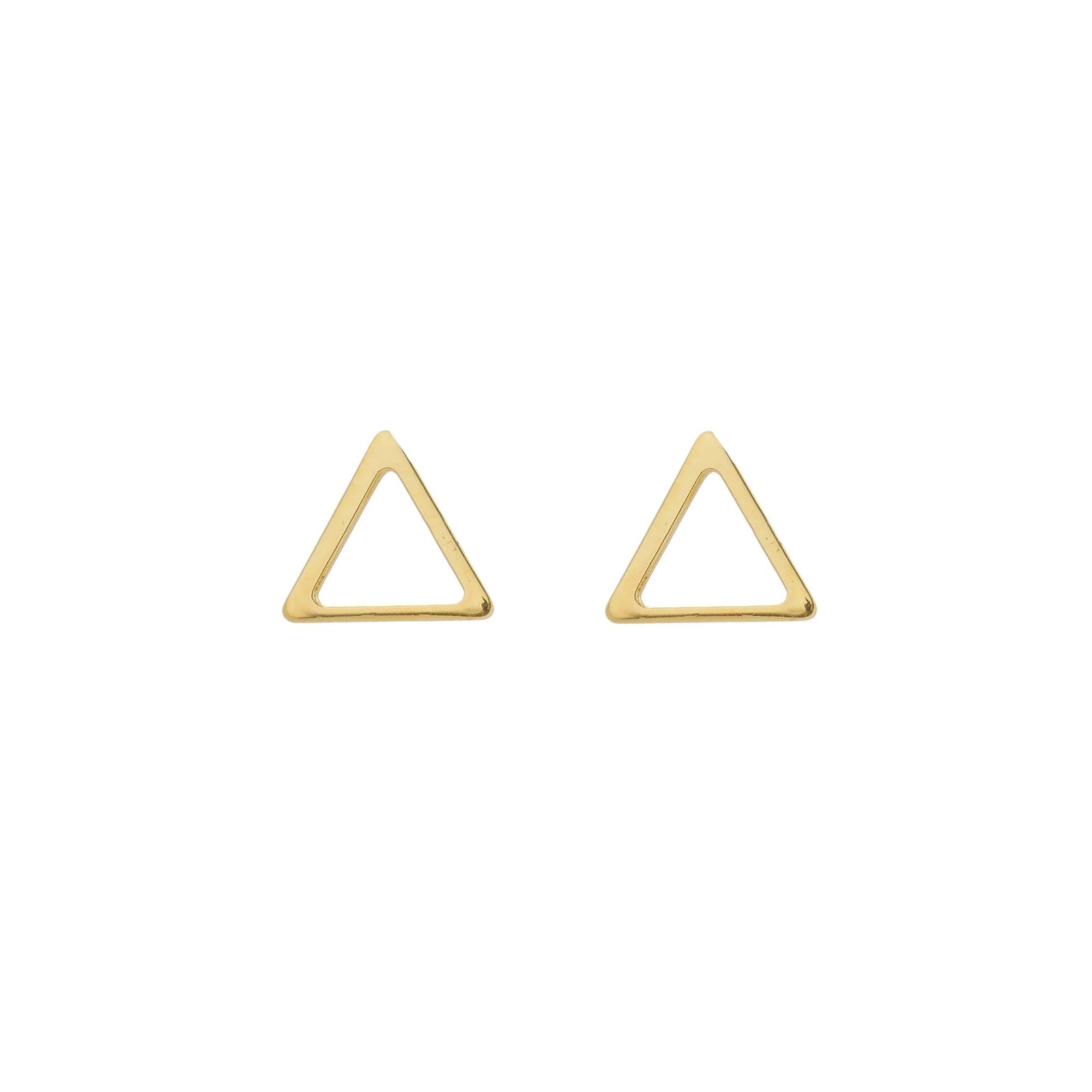 Jewelry By Gail - Sai Brazil - SE797A Triangle Stud Earrings - Front View