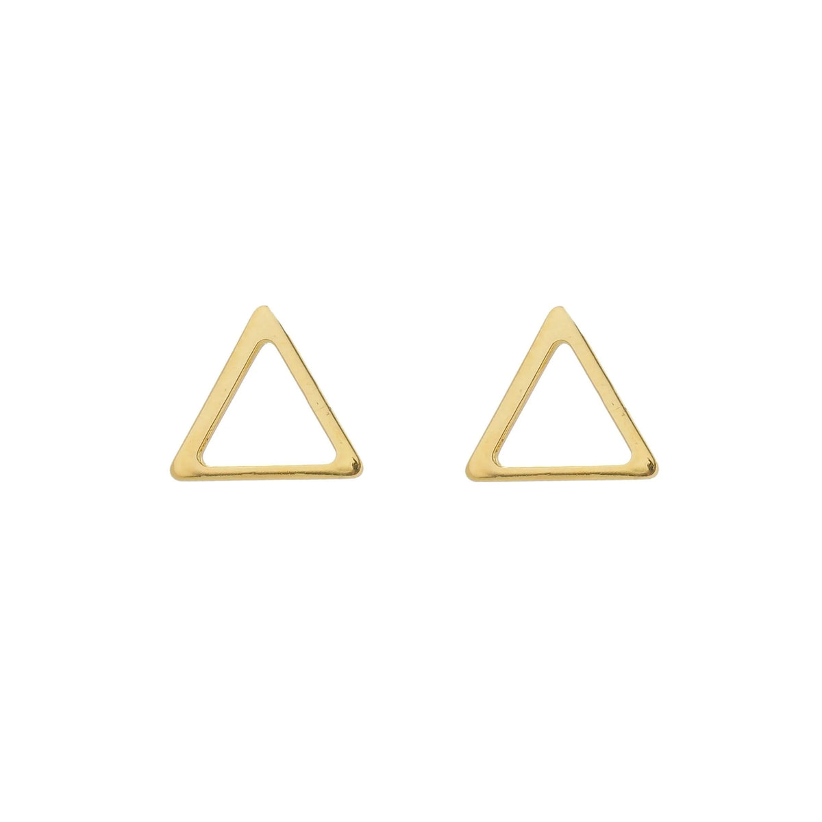 Jewelry By Gail - Sai Brazil - SE797B Triangle Stud Earrings - Front View