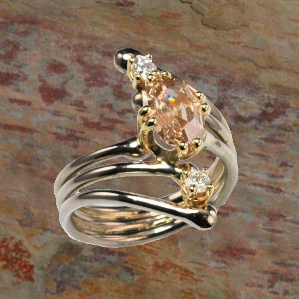 &quot;Argyle Fantasy&quot; Champagne Diamond Ring