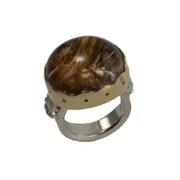 Rutilated Quartz Ring