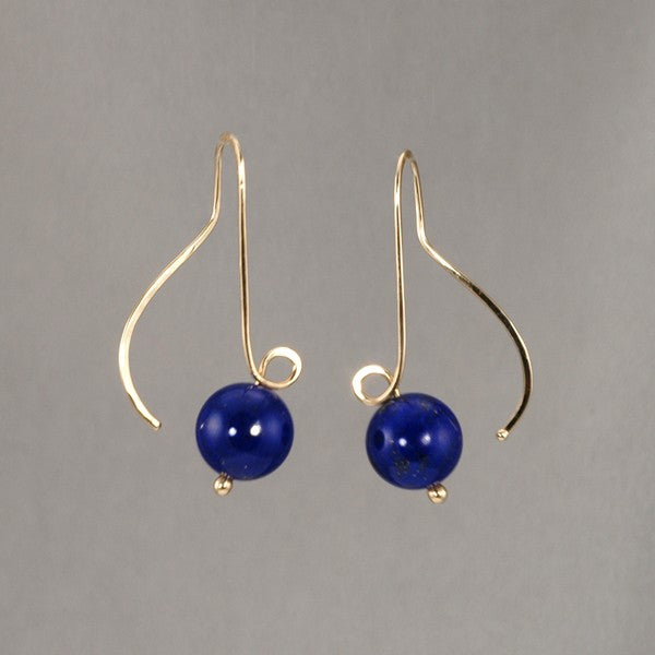 &quot;French Slide&quot; Lapis Earrings