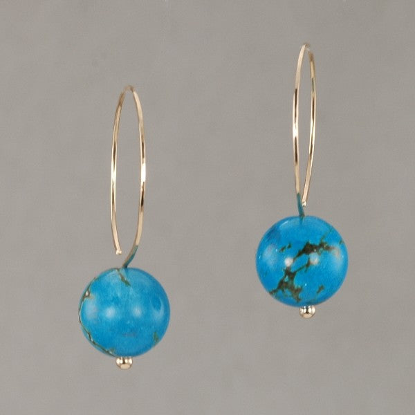 &quot;Blue Planet&quot; Turquoise Earrings