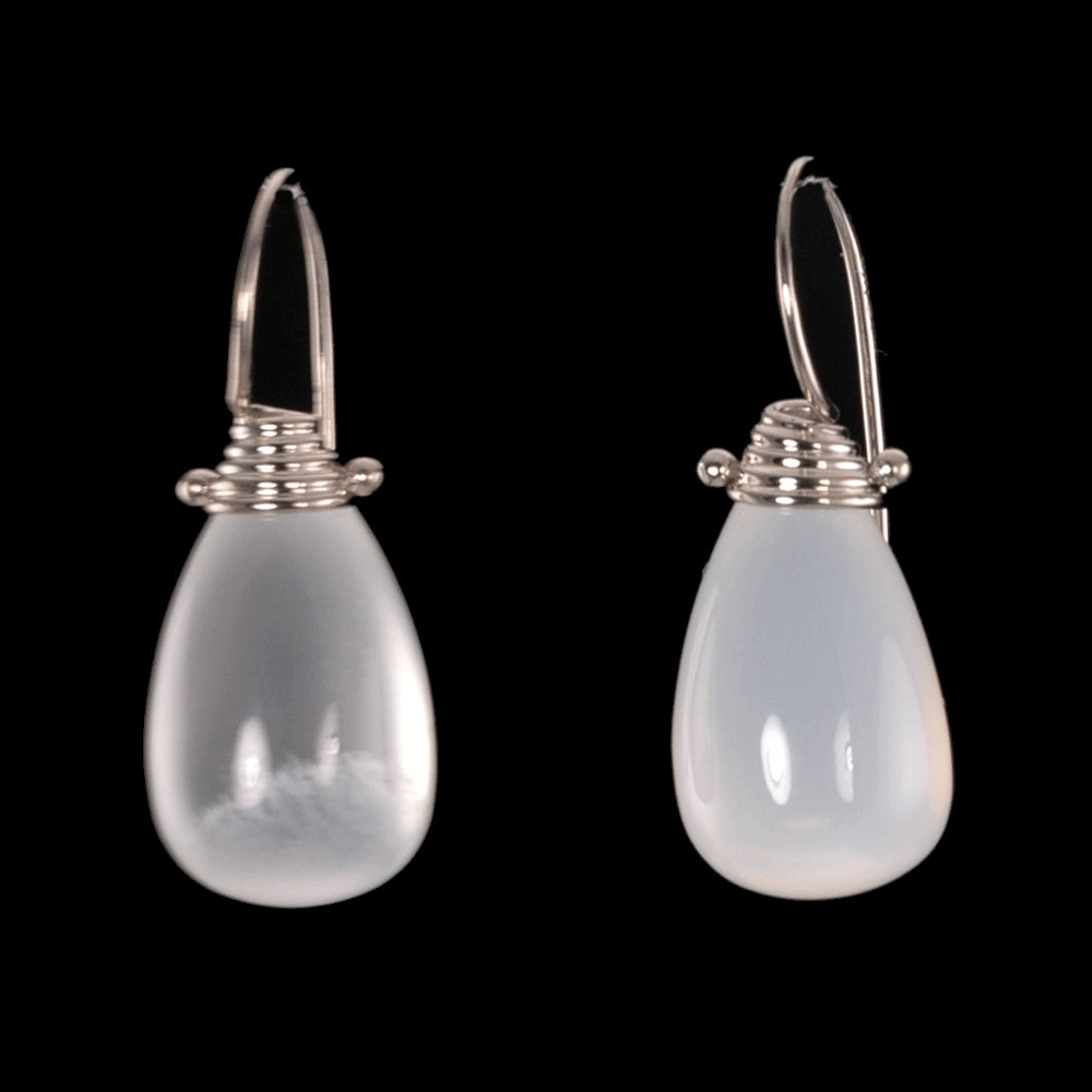 &quot;Beehive&quot; Moonstone Earrings