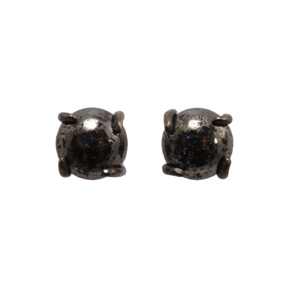 &quot;Lava Sheen&quot; Pyrite Earrings