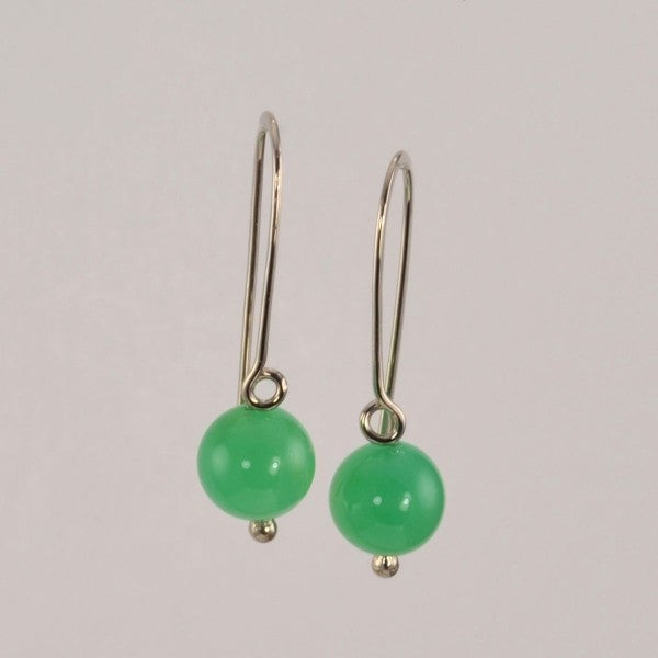 &quot;Touch of Empress&quot; Chrysoprase Earrings