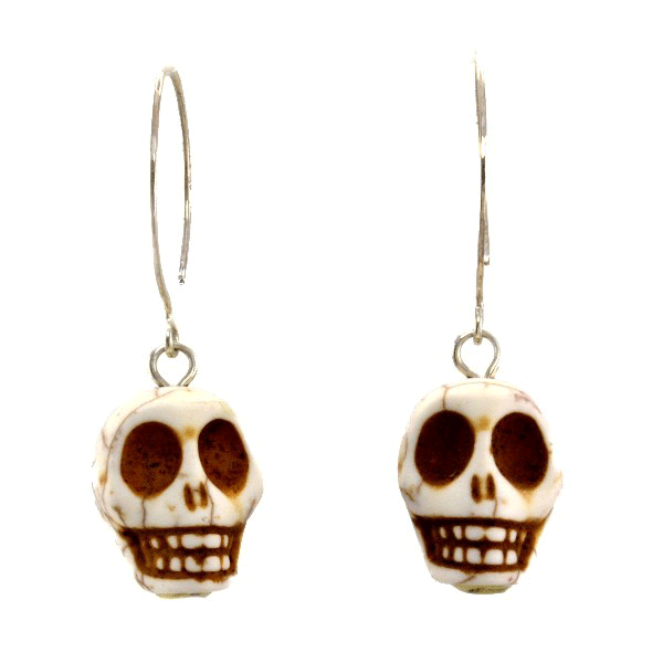 &quot;Skull Swing&quot; Earrings