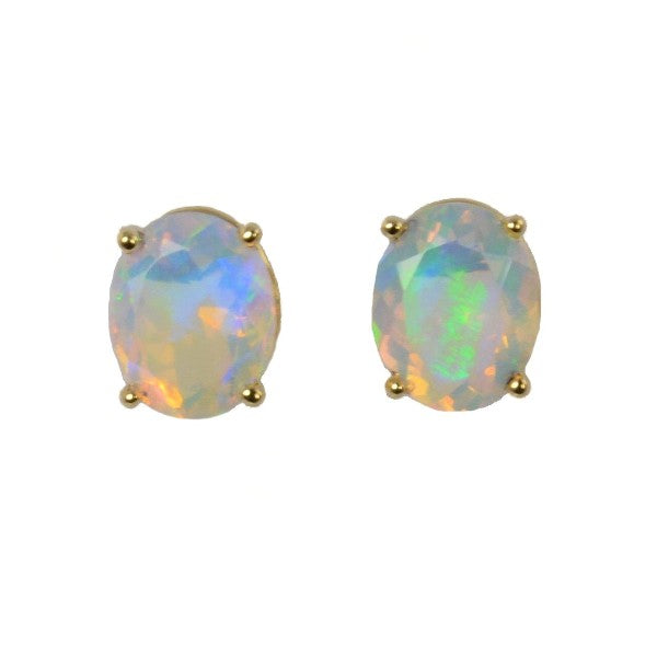 Hydrophone Opal Stud Earrings