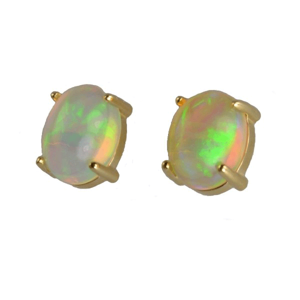 &quot;Ethiopian Fire&quot; Opal Earrings