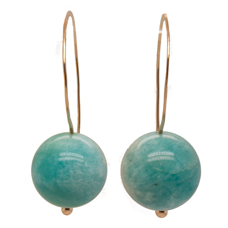Amazonite French Wire Earrings