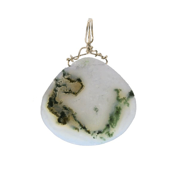 &quot;Oasis in Ice&quot; Solar Quartz Pendant