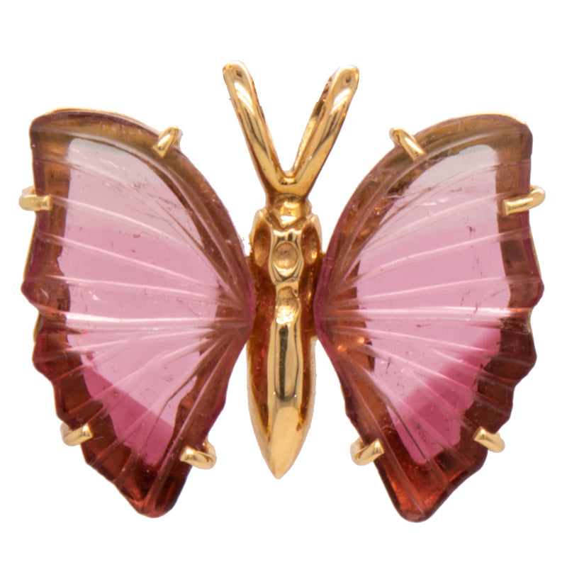 Tourmaline Butterfly Pendant