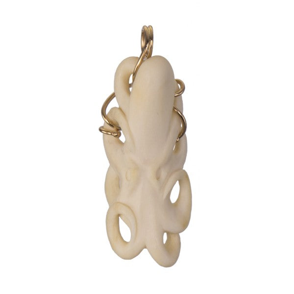 &quot;Prince of the Sea Octopus&quot; Caribou Bone Pendant