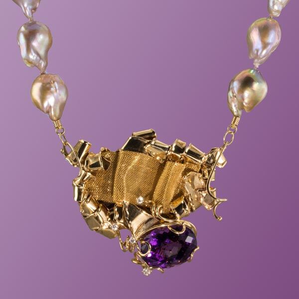 &quot;Mermaid at Court&quot; Amethyst Necklace