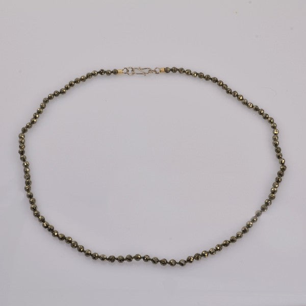&quot;Ghost of Gold&quot; Pyrite Necklace