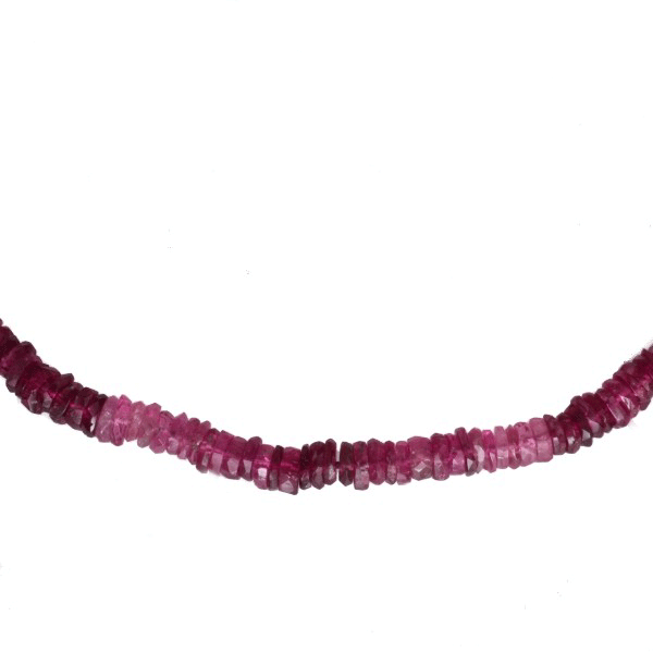 &quot;Rubellite Slippers&quot; Tourmaline Necklace