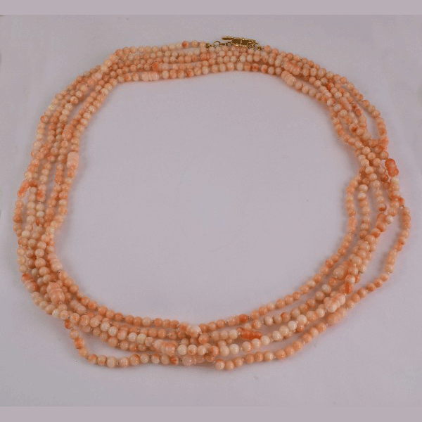 &quot;Angel Skin Bounty&quot; Coral Necklace