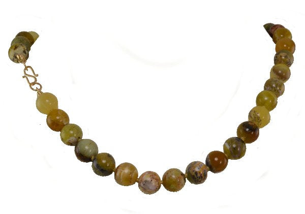 Mixed Color Opal Bead Necklace
