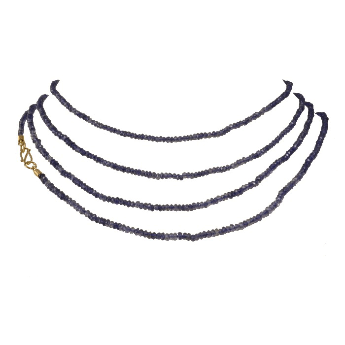 Ultra-long Iolite Necklace