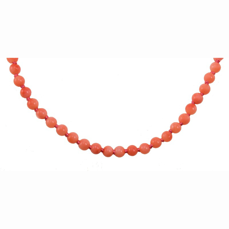 &quot;Coral Zest&quot; Orange Coral Necklace