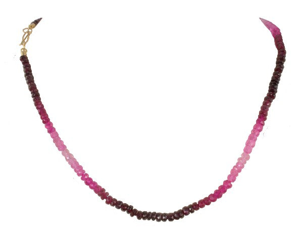 &quot;Rose Bouquet&quot; Pink Tourmaline Necklace