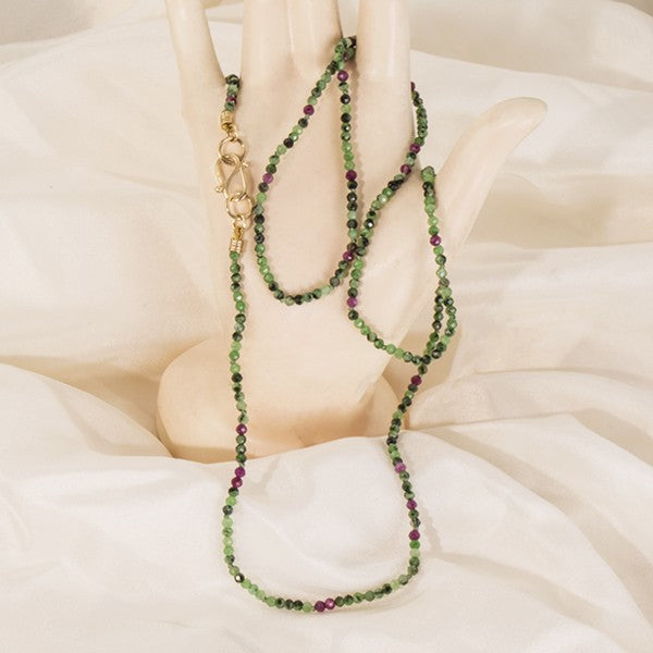 &quot;Summer Splash&quot; Ruby and Zoisite Necklace