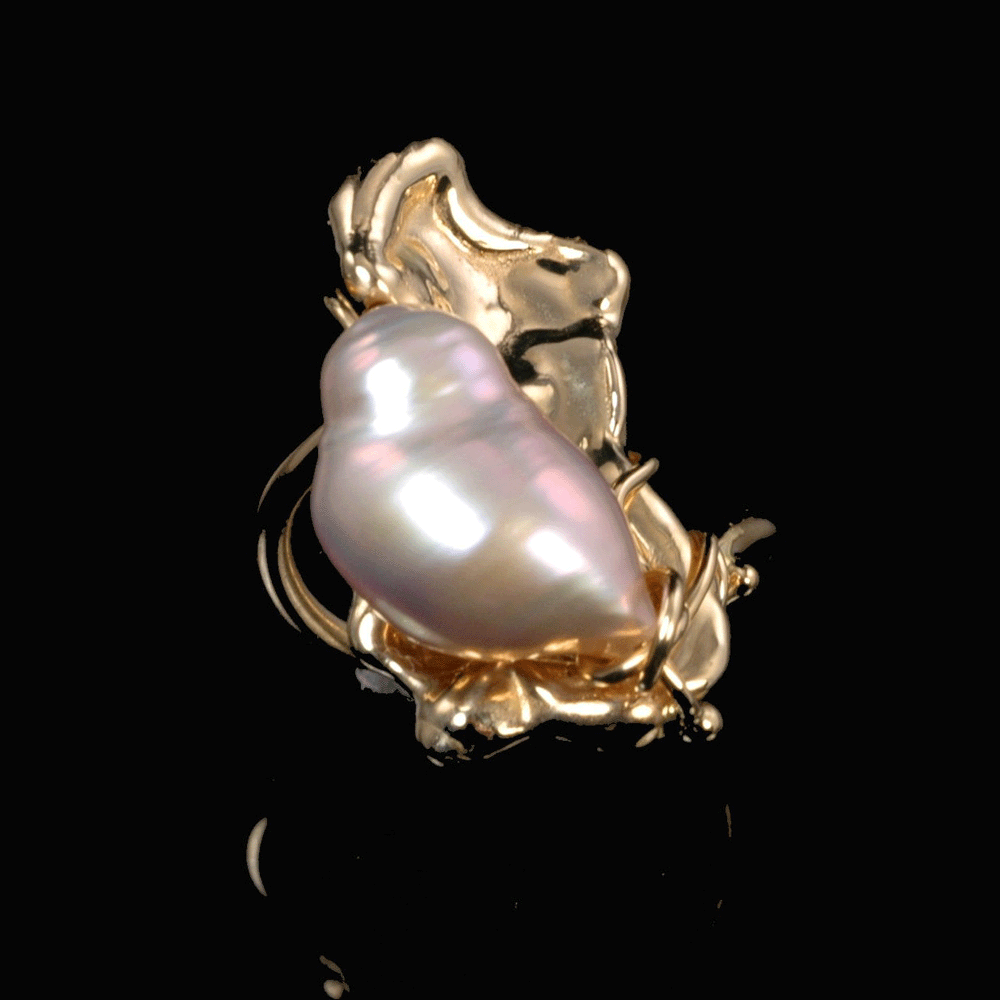 &quot;Bird in the Hand&quot; Pearl Ring