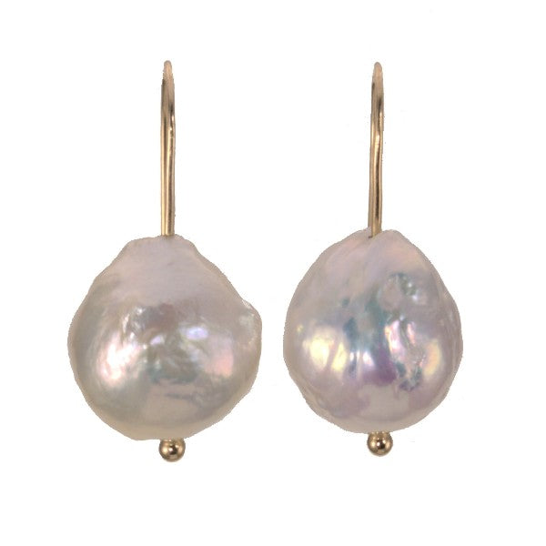 &quot;Finery&quot; Baroque Pearl Earrings