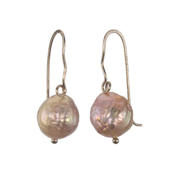 &quot;Baroque Sunset&quot; Pearl Earrings