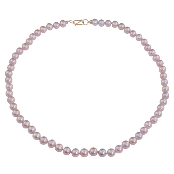 Lavender Chinese Pearl Necklace