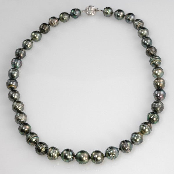 &quot;Tahitian Circle&quot; Black Pearls