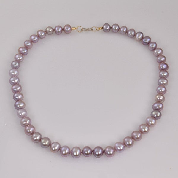 &quot;Lavender Satin&quot; Pearl Necklace
