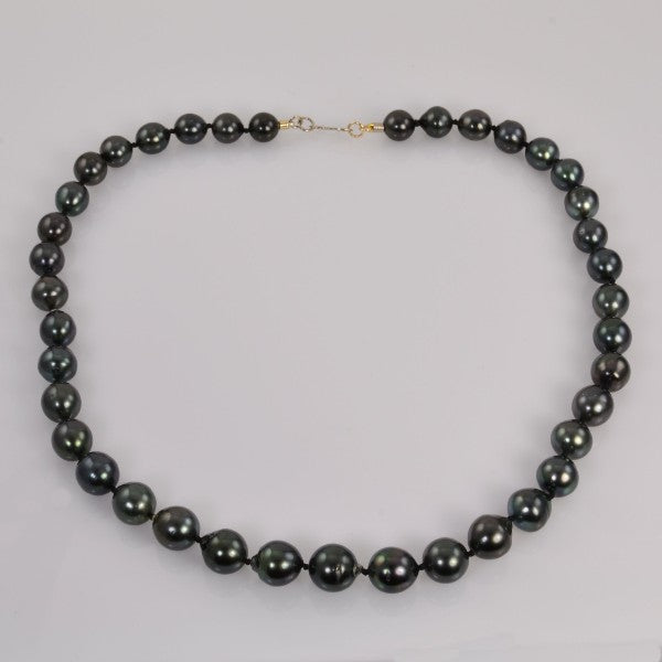 &quot;Tahitian Elegance&quot; Black Pearl Necklace